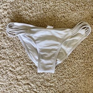 Ruched Strappy Bikini Bottoms